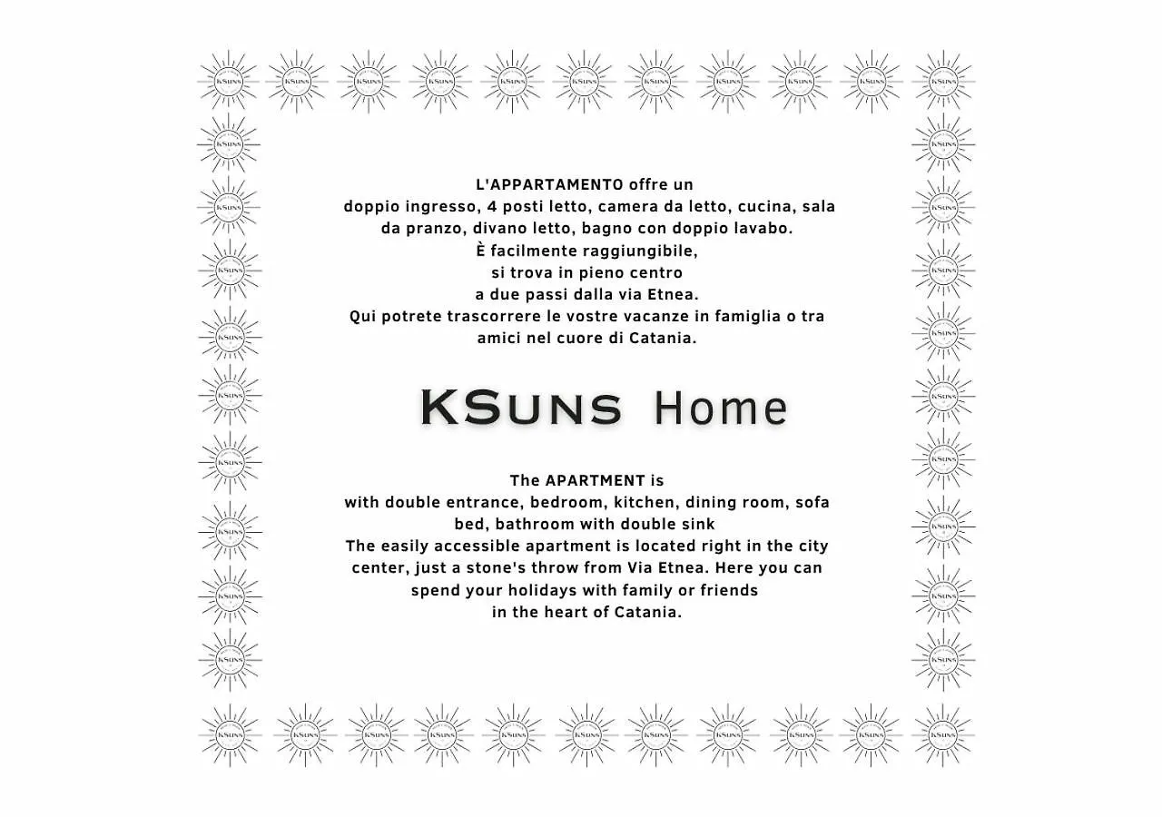 Ksuns Home Catánia Appartement
